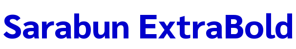 Sarabun ExtraBold шрифт